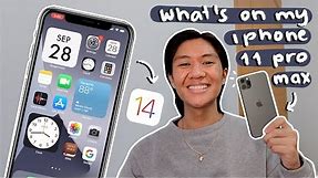 what's on my IPHONE 11 PRO MAX (2020) + iOS 14 home screen setup