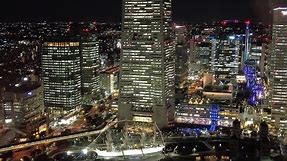 Yokohama night walk🚶Free admission observation floor✨Night view of the bay area waterfront🌃4K