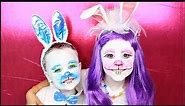 Easter Bunny Costume and Makeup Tutorial