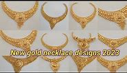 new hallmark light weight gold necklace designs 2023 with price // gold necklace designs 👌👌#necklace