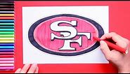 How to draw the San Francisco 49ers Logo (NFL Team)