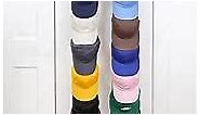 Perfect Curve Cap Rack FAV | Hat Racks | Hold up to 40 caps | Over Door Organizer for Baseball Hat | Fitted & Adjustable Caps & Visors | Door Slam Proof | 2 Straps | White