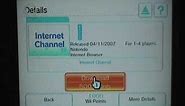 How to download the Internet Channel for the Wii