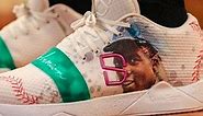 Brooklyn Nets guard Spencer Dinwiddie wore shoes honoring Dodgers legend Jackie Robinson