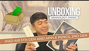 UNBOXING APPLE IPAD AIR 5TH GENERATION STARLIGHT COLOR AND APPLE PENCIL 2ND GENERATION