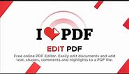 How to Edit PDF Online with ILOVEPDF | ILOVEPDF