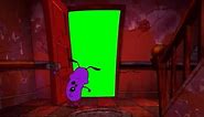 Green screen. Courage the cowardly dog. Funny meme.
