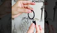 POWSTRO K Curtain Rings - Curtain Clips Metal Closing Curtain Rings with Clips Rustproof Vintage Curtain Clips with Rings Curtain Rod Hanger Drapery Hooks Rings Clip (20 Pcs)