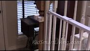 How to Install Baby Gates on Stairway Railing Banisters Without Drilling the Post