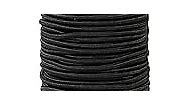 Zakous Strong and Durable Bungee Cord Roll - 1/8" x 100ft Elastic Cord, Kayak Stretch String Rope, Bungee Shock Cords for Repairing Tent Poles, DIY, Tie Downs, Black