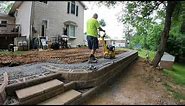 How to build a retaining wall on a slope