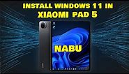 Installing windows 11 in XIAOMI pad 5 (nabu) dual boot working