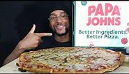 Trying Papa John's Anchovy Pizza For The First Time