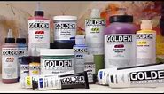 GOLDEN - Acrylic Paint Overview - Artist & Craftsman Supply