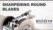 Tormek RBS-140 Round Blade Sharpening Attachment | T-2 Pro Kitchen | Live Demo