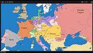 European time lapse map w years & events
