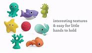 Infantino Aquarium Bath Squirters, Sea Life Pals Water Toys, 8-Piece Set