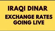 Iraqi Dinar 🔥 Iraqi dinar exchange rates going to live 🔥 Dinar exchange rates update