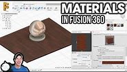 Getting Started with MATERIALS in Fusion 360 - Fusion 360 Beginner Material Tutorial