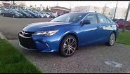 2016 Toyota Camry SE Special edition in 08T7 BLUE STREAK METALLIC Walk-around and Review