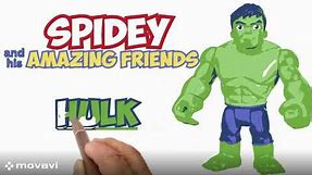 Drawing Hulk | Unleashing the Green Goliath - Marvel Fan Art | Spidey and his amazing friends