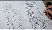 Luffy 5th gear drawing tutorial | full anatomy