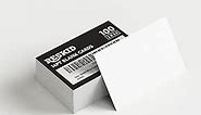 Reskid White Cardstock Thick Paper - Blank Heavy Weight 110 lb Cover Card Stock - 100 Pack (2.5x3.5, Inches)