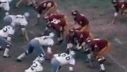 1966-11-13 Dallas Cowboys at Washington Redskins (Charley Taylor 78-yard TD pass from Sonny Jurgensen. | On this day in Professional Football History