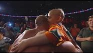 Seven-year-old cancer survivor Kiara Grindrod meets John Cena and Sting: WWE Raw, Sept. 14, 2015