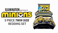Minions Kids Bedding Bed In A Bag with Pillow - Twin Size