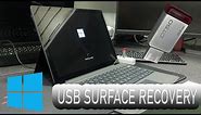 HOW TO CREATE RESTORE USB RECOVERY SURFACE PRO 6 ( PRO X 7) (WINDOWS 10) Install Tutoriel