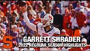 Garrett Shrader 2022 Season Highlights | Syracuse QB