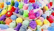 130Pcs Mochi Squishy Toys, Mini Kawaii Squishies Stress Relief Fidget Toys Bulk for Kids Party Favors, Birthday Gifts, Easter Egg Fillers, Valentines Goodie Bags ,Christmas Stocking Stuffers