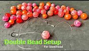HOW TO Setup A Double Bead Rig For Winter Steelhead Fishing, Trout AND Salmon