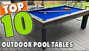 Best Outdoor Pool Table In 2023 - Top 10 Outdoor Pool Tables Review