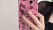 Ink Splash Paint Splatter Hot Pink Case for iPhone 13 12 pro
