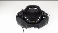 Memorex MP3851BLK Portable Stereo Boombox CD Radio Aux Fully Tested 2009 Ebay Showcase Sold!