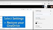 How to restore your files with OneDrive