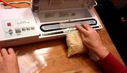 Using inexpensive smooth (non-ribbed) food storage bags with a vacuum sealer.