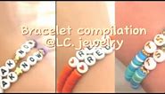 Clay bead bracelet! || @LC.jewelry TikTok compilation💗