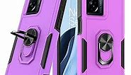 Bisbkrar Case for Oneplus Nord N300 5G, Commuter 2 in 1 Shockproof Full Body Protective with Kickstand,[Tempered Glass Screen Protector] Military Grade Heavy Duty Phone Cover for Nord N300 Purple