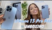 iPhone 13 Pro Max Unboxing + Cases | Sierra Blue 256gb