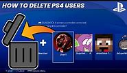 How to Delete Users on PS4! (EASY) (2022) | SCG