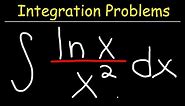Integral of lnx/x^2