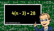 Solving Equations with Distributive Property | Expressions & Equations | Grade 8
