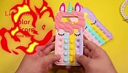 oqpa for iPhone SE 2022/2020/6/6S/7/8 Case Cartoon Kawaii Cute Fun Funny Silicone Design Cover for Girls Kid Boys,Fashion Cool Fidget Cases Color Unicorn Cases(for iPhone SE 2022/2020/6/6S/7/8 4.7")