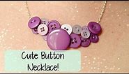 DIY Button Bib Necklace Jewellery How To! ¦ The Corner of Craft