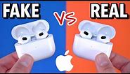 FAKE VS REAL Apple AirPods 3 - Buyers Beware 1:1 Clone