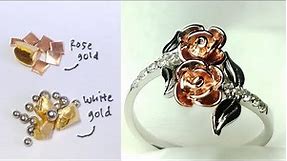 how to make ROSE gold jewelry - jewelry handmade