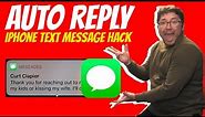 How to Auto Reply to a Text Message on an iPhone